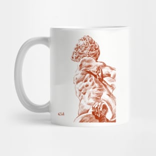 Laocoon sketch Florence (on grey background) Mug